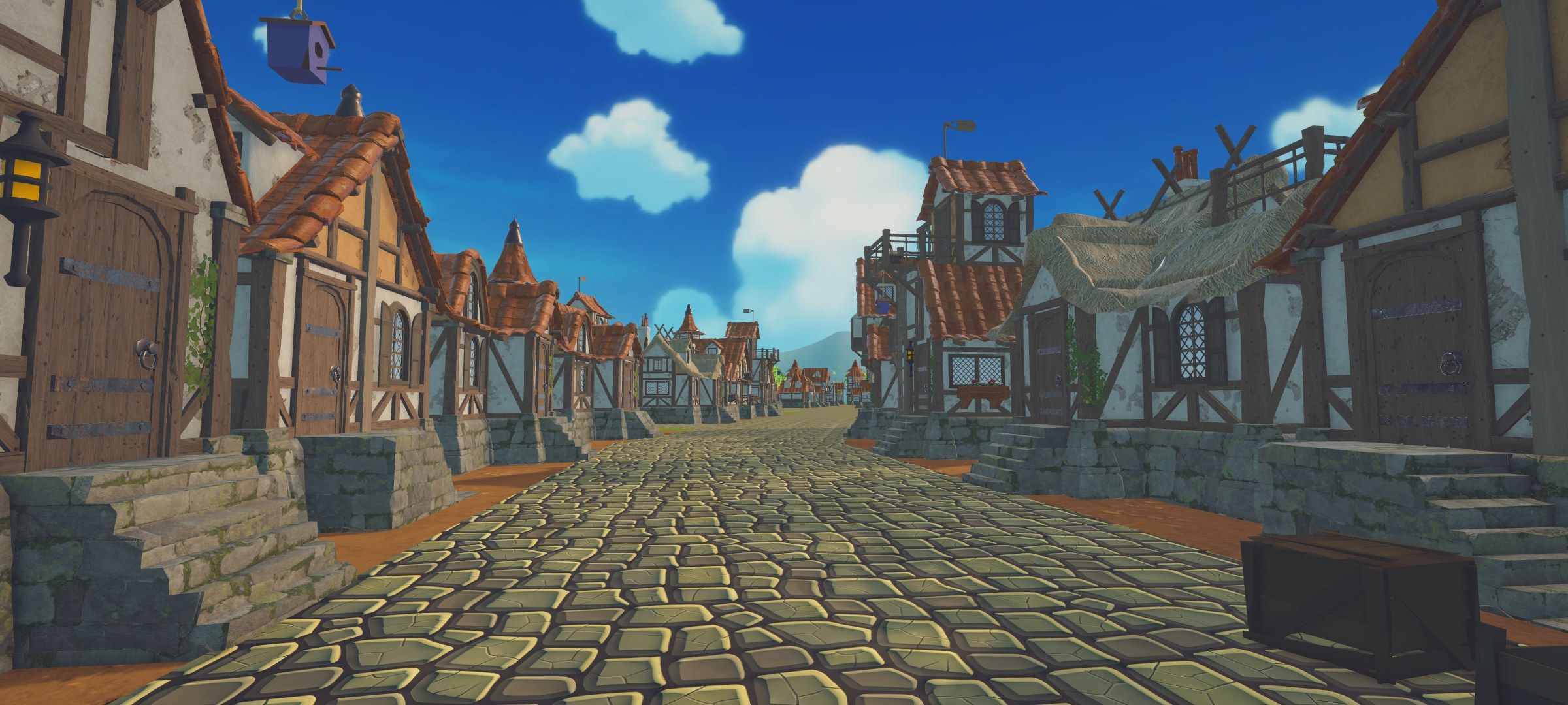 A city street in the North